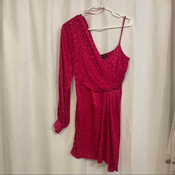 Top shop fuchsia leopard print dress - Picture 5 of 7